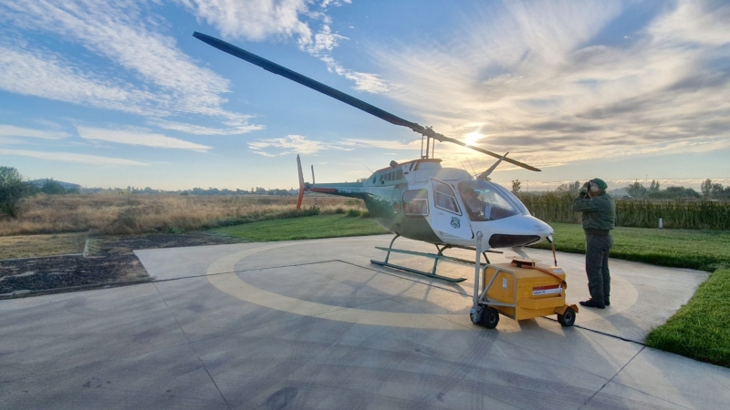 Futuros pilotos de Carabineros son capacitados en Talca