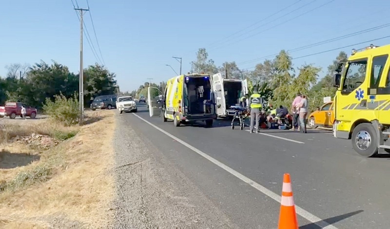 Yerbas Buenas: Tres accidentes de tránsito en balance de emergencias