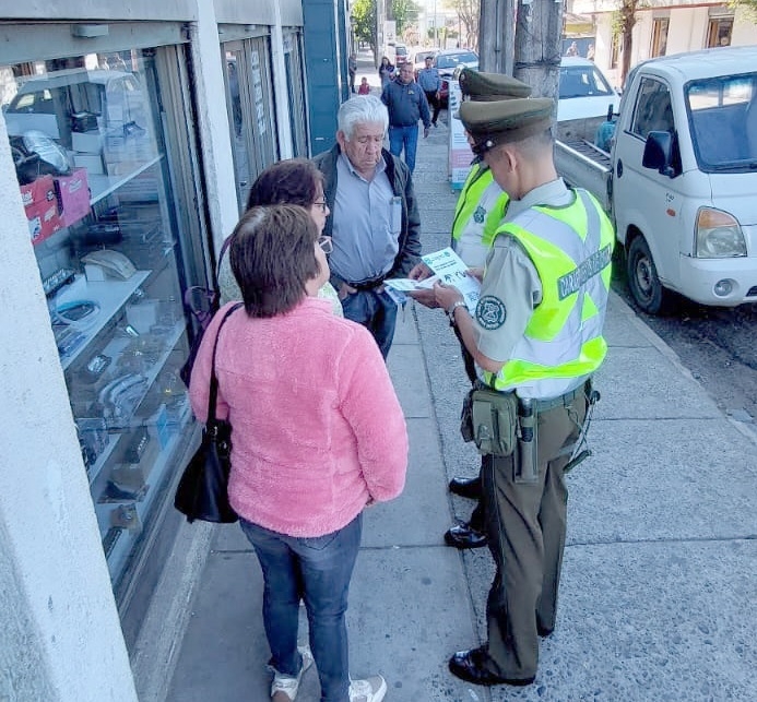 Cauquenes:  Carabineros refuerza el llamado a la prevención de robos y hurtos