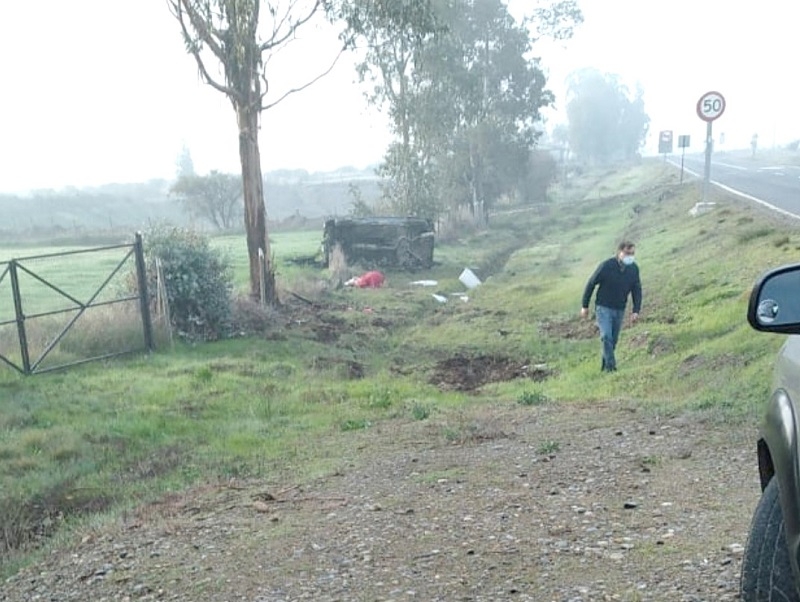 Accidente de tránsito deja un muerto en la ruta Cauquenes-Parral