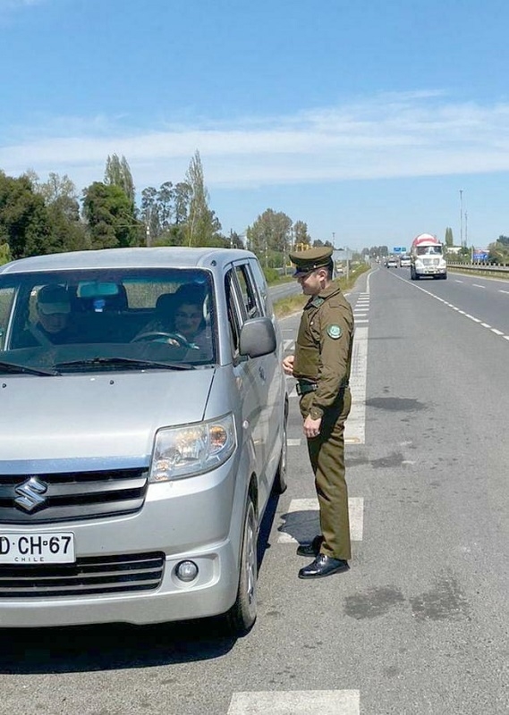 Carabineros previene accidentes de tránsito durante fin de semana largo