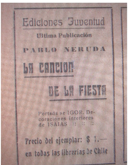  CENTENARIO Y CINCUENTENARIO DE PABLO NERUDA