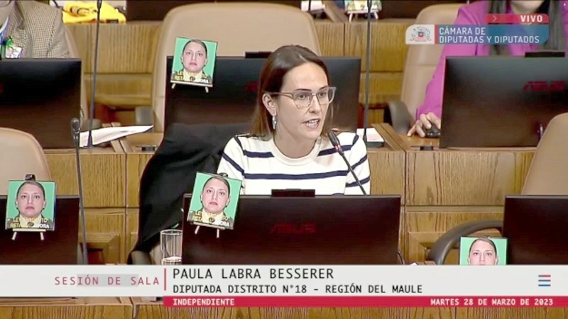 Diputada Paula Labra (IND-RN) aprueba proyecto que refuerza a Gendarmería y crea el delito de extorsión