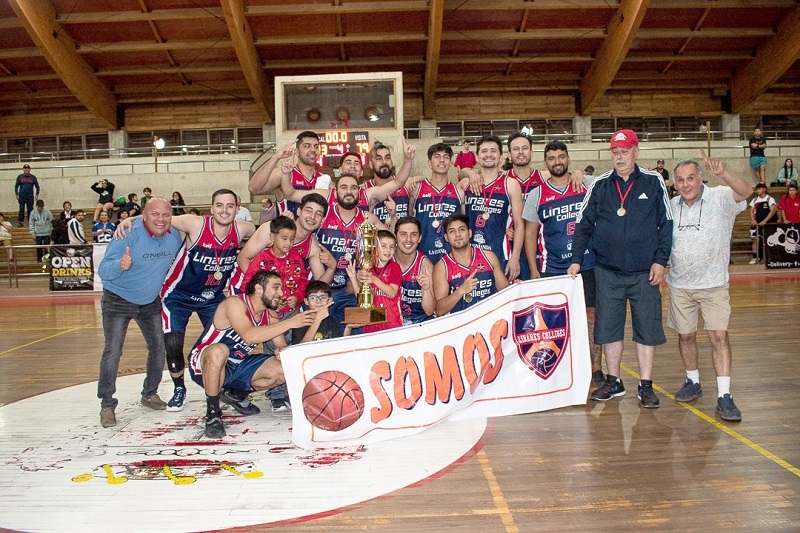 La Copa de Oro se quedó en casa:  Linares Colleges se puso la corona de la Liga de Básquetbol tras derrotar en infartante final al elenco de Halcones de Talca por 79-73 