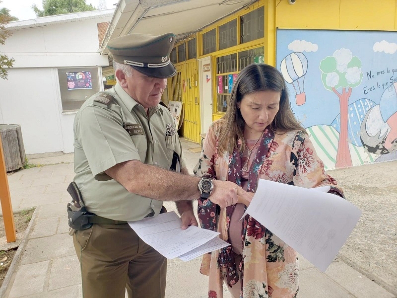 San Javier: Carabineros refuerza prevención de delitos en establecimientos educativos previo a vacaciones