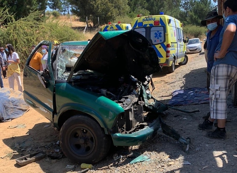 Accidente múltiple, camino a Constitución