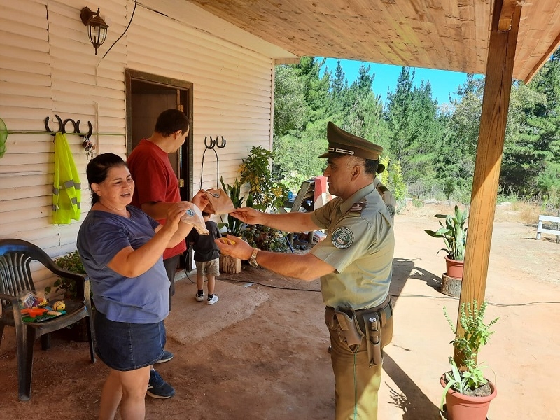 Carabineros de Cauquenes refuerza la prevención en sectores rurales