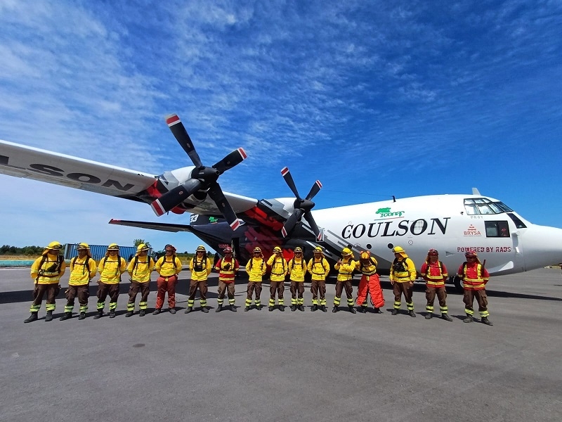 Llegó avión Hércules C-130 de gran capacidad y velocidad para combatir los incendios forestales