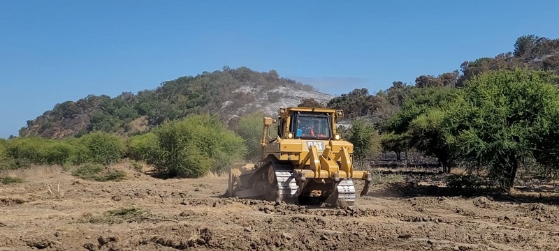 Intenso despliegue del MOP Maule en tareas de emergencias por incendios forestales