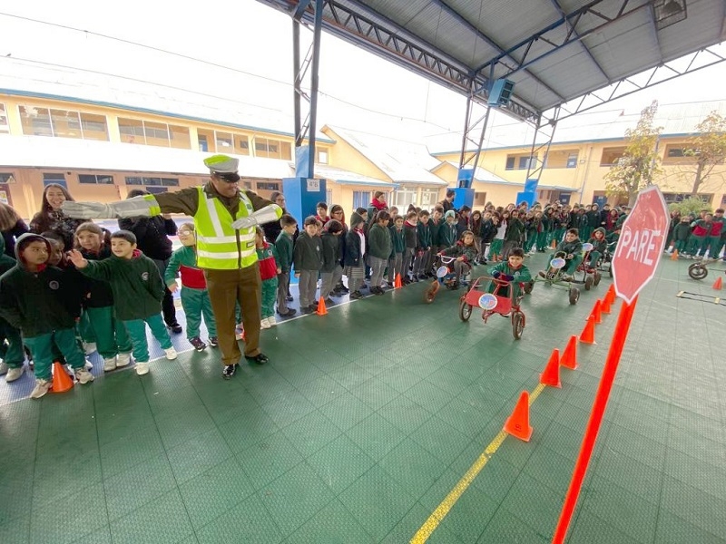 San Javier: Carabineros realiza educación vial y prevención de accidentes