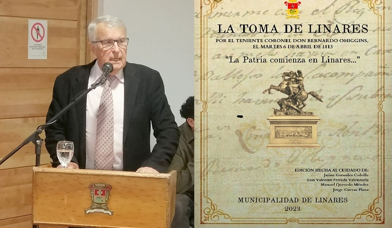 En Biblioteca Municipal se presentó el libro “Toma de Linares, la Patria comienza en Linares”