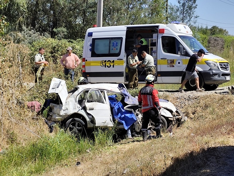  Un fallecido y dos heridos en accidente cerca de Parral