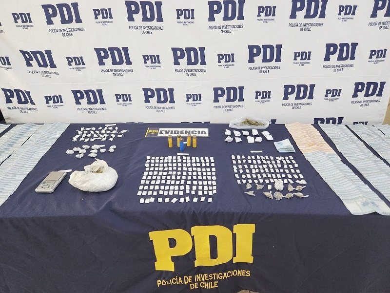 Cauquenes: Operativo de PDI y Fiscalía culminó con 17 detenidos,  incautando drogas, dinero, vehículos y municiones