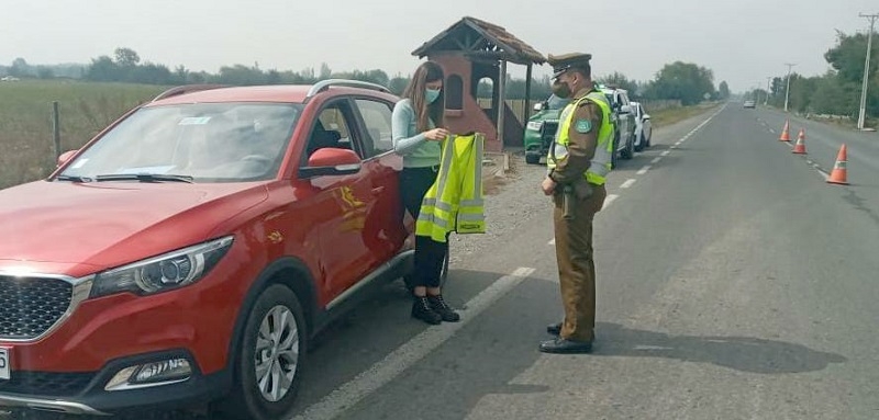 Linares: Carabineros realiza acción preventiva para evitar accidentes viales