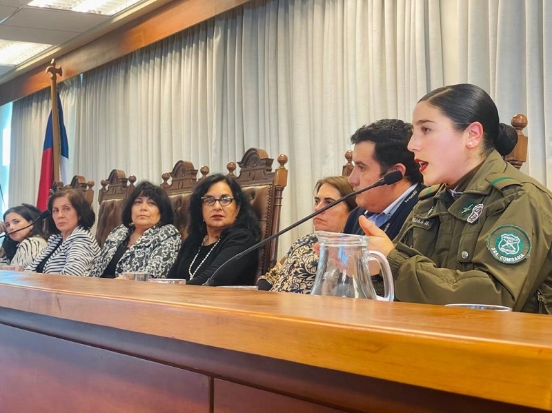 Carabineros expuso en conversatorio sobre mujeres víctimas de violencia de género en el Maule