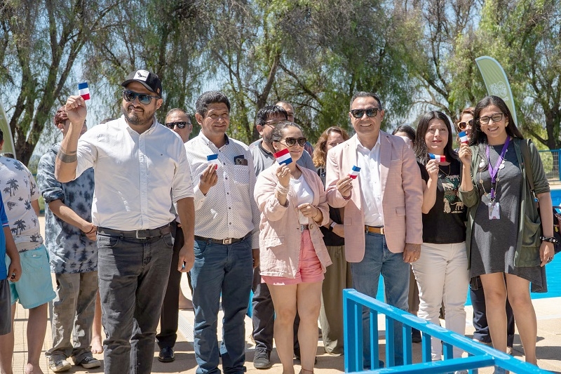 En Cauquenes:  Autoridades inauguraron habilitación de piscinas del Estadio Manuel Moya Medel