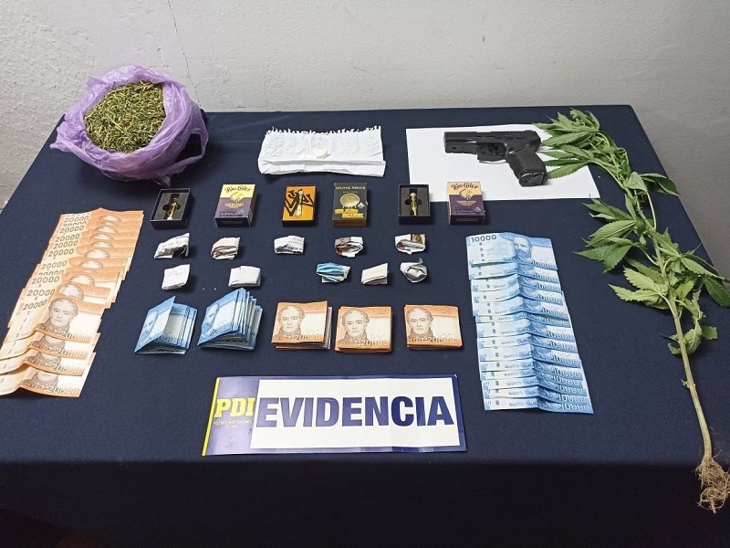 PDI detuvo a dos hermanos por venta y distribución de drogas en Molina