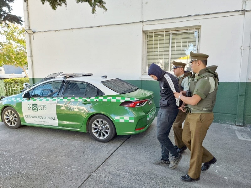  Carabineros detuvo a joven de 19 años  por el delito de abigeato en  San Javier