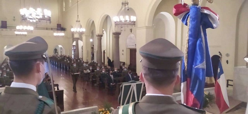 Carabineros de Linares conmemoró los 95 años institucionales con una Misa de Acción de Gracias