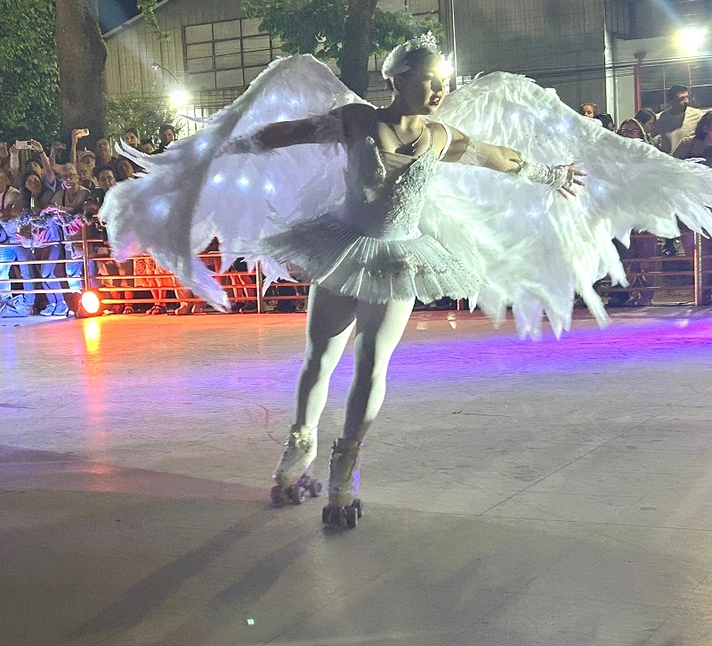 Patinaje Artístico de Linares cerró el año con espectacular gala en cancha de la alameda