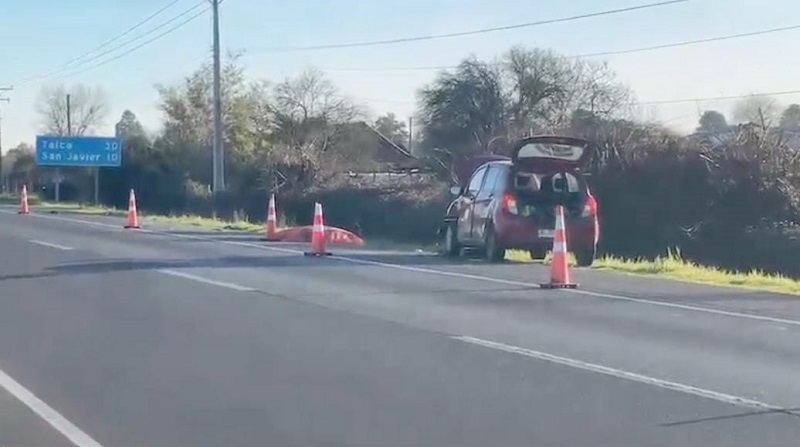 Dos fallecidos en atropello en Ruta 5 Sur tramo Villa Alegre-San Javier