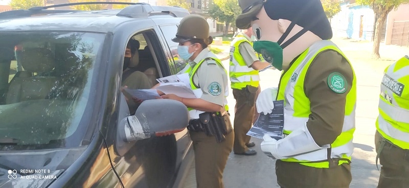 Carabineros hace un llamado a los conductores a estacionarse debidamente y cumplir con las normativas del tránsito en Linares