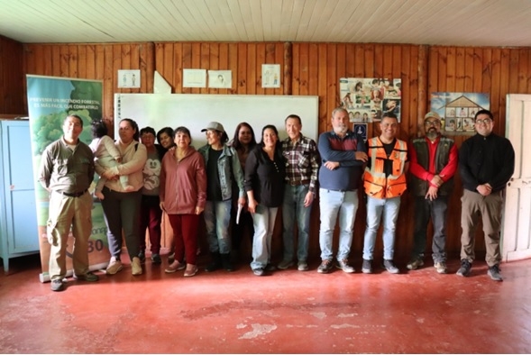 CONAF Maule realizó charla preventiva sobre incendios forestales en Viña Huemul