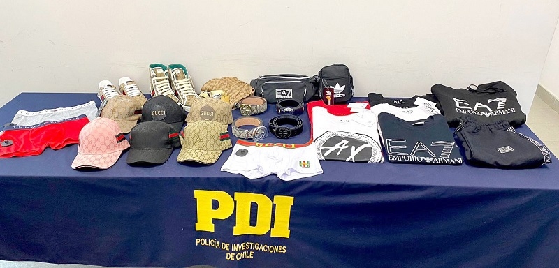  PDI incautó 8 millones de pesos de ropa falsificada en Linares 