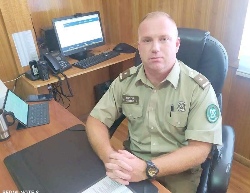 Mayor Erick Venthur es el nuevo Comisario de Carabineros de Linares