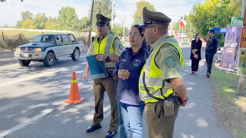 Villa Alegre: Carabineros y Delegación Provincial realizaron fiscalización en la Ruta L-16