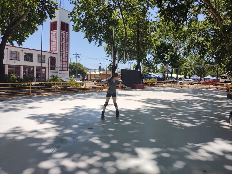 Linares cuenta con nueva cancha de Patinaje Artístico