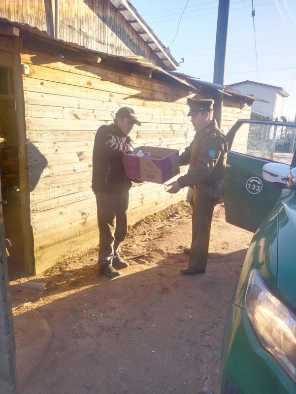 San Javier: Carabineros entregó ayuda a damnificados de Huerta de Maule