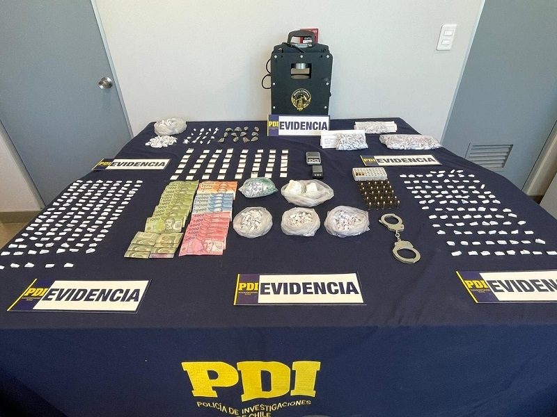 PDI desbarata banda narco: 15 detenidos por drogas en Linares, San Javier y Talca