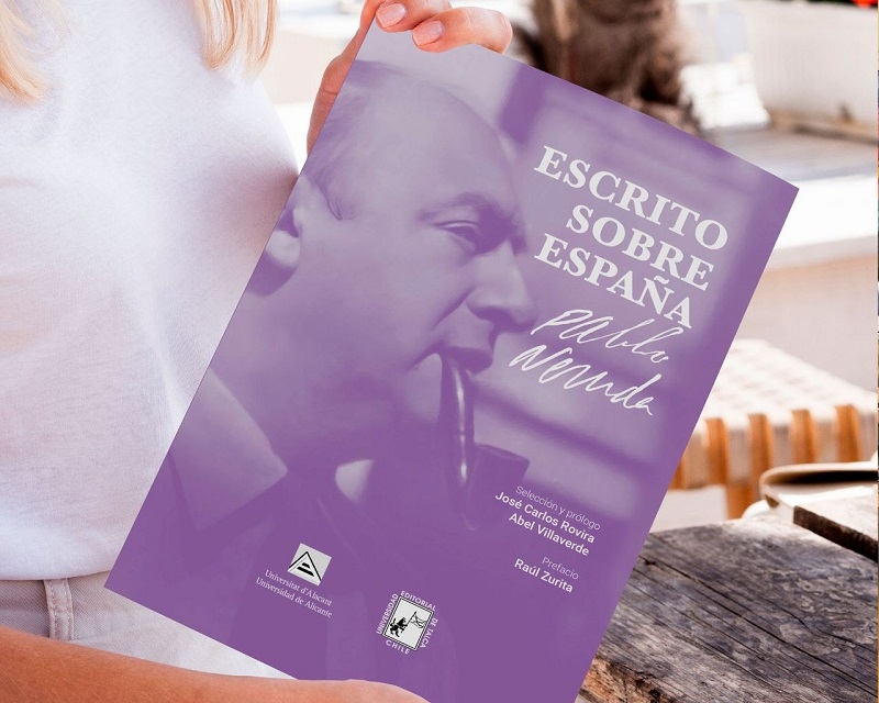 Editorial UTalca presenta libro de Neruda sobre España     