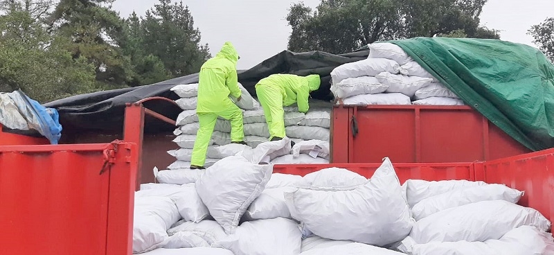 INDAP Maule  inició en San Clemente entrega de alimentación animal a afectados por temporal e inundaciones