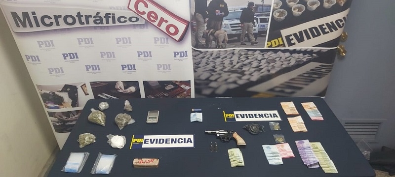  En prisión preventiva quedan dos sujetos detenidos por la PDI tras comercializar  drogas en Talca