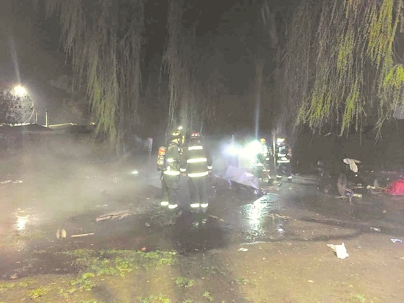 Incendio afectó a mediagua en sector surponiente de Linares