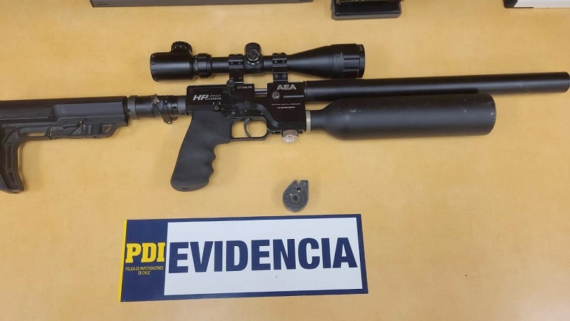  PDI efectuó investigación por heridos con rifle en Talca