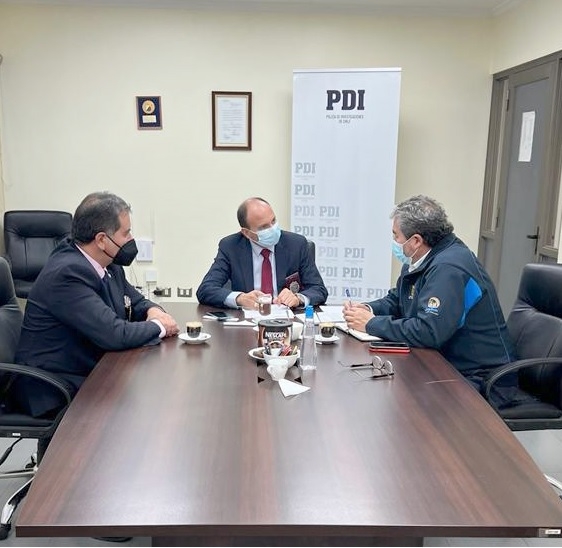 PDI efectúa reunión de trabajo con Dirección de Seguridad Pública de San Javier