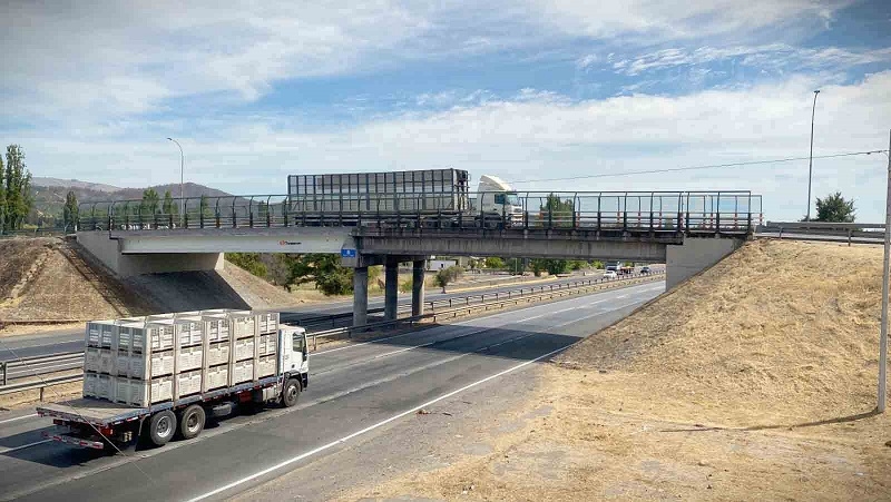 MOP autoriza paso de vehículos por enlace Colbún de la Ruta Sur