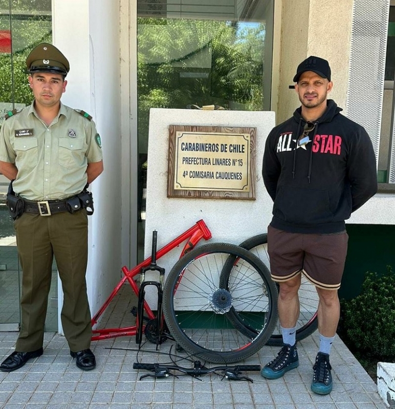 Cauquenes: Carabineros devuelve a víctima de robo bicicleta recuperada en tiempo récord