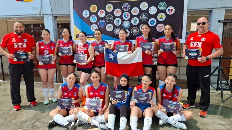 Club Vieja Escuela CON balance positivo en Campeonato de Vóleibol Confraternidad Internacional Sub 17 