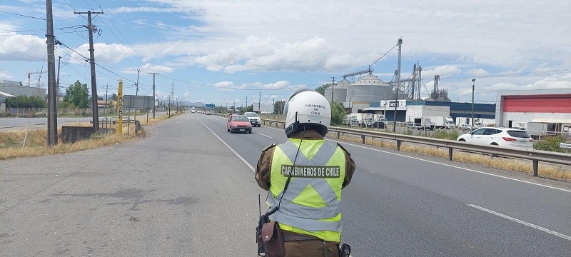 Carabineros destacó la disminución en 52% los siniestros viales en el Maule durante fin de semana largo