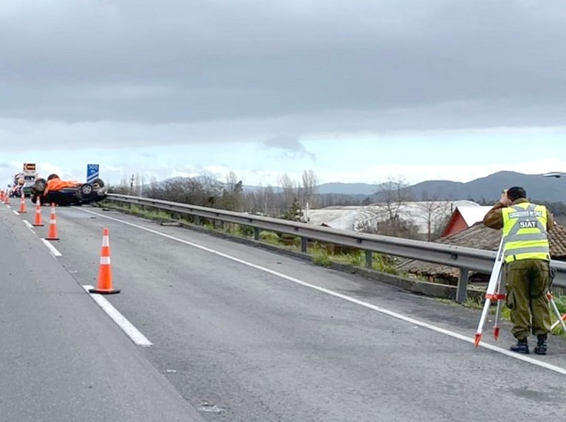 San Javier: Fin de semana largo con un fallecido en la Ruta 5 Sur