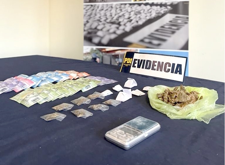 PDI detuvo a pareja que vendía droga en Skatepark de San Javier