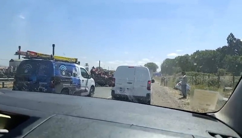 Talca: grave accidente de tránsito en Ruta 5 Sur movilizó amplio despliegue de emergencias