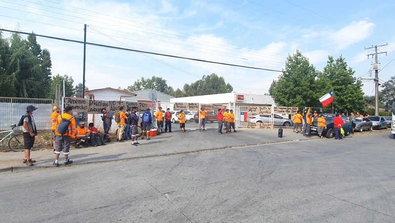 Linares: paro movilizó a trabajadores de sucursal de Coca Cola