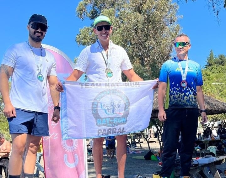 Primer lugar en Triatlón Colbún 2025 lo obtiene atleta parralino del Team Nat-Run 