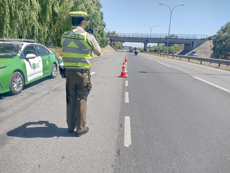 Carabineros desplegó intensos controles el fin de semana en el Maule Sur