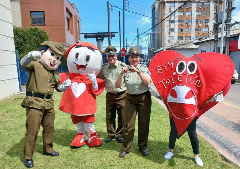 Carabineros de Linares apoya la Teletón e insta a la ciudadanía a colaborar en esta cruzada solidaria